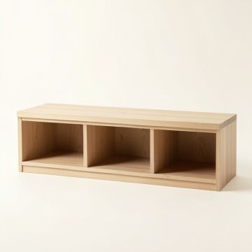 Harbor Branch Shoe Storage Bench - Beige (synthetic illustration; no displayed measurements)