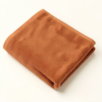 Cliff Dell Bath Towel - Terracotta (synthetic illustration; no displayed measurements)