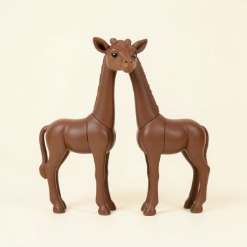 West Giraffe Adornment 2 Piece Figurine Set (synthetic illustration; no displayed measurements)