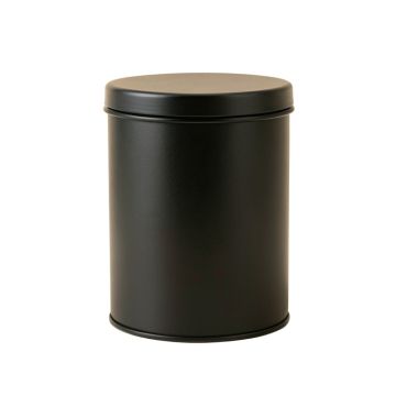 Clay Branch Storage Canister With Lid - Black