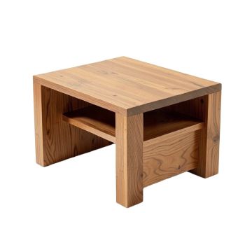 Krikor Solid Wood Block Coffee Table With Storage