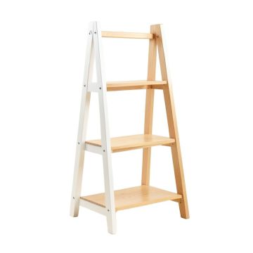 Matt 62.2 '' H X 17.32 '' W Solid Wood Ladder Bookcase