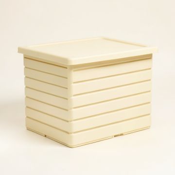 Harbor Dale Closed Outdoor Storage Box - Ivory (synthetic illustration; no displayed measurements)