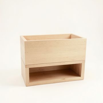 River Bridge Empty Raised Planter - Beige (synthetic illustration; no displayed measurements)