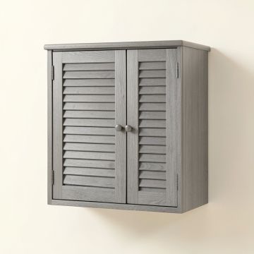 Ash Bridge Wall-Mounted Laundry Cabinet - Gray (synthetic illustration; no displayed measurements)