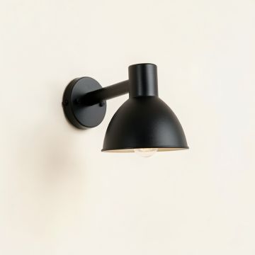 Shore Bend Wall Sconce Mounted On A Plain Wall - Black (synthetic illustration; no displayed measurements)