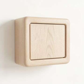 Hill Canyon Wall-Mounted Entry Cabinet - Beige (synthetic illustration; no displayed measurements)