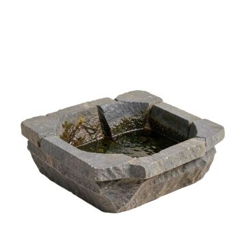 Water Wall Stacked Slate Spillway Basin