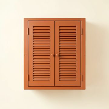 Brook Crest Wall-Mounted Laundry Cabinet - Terracotta (synthetic illustration; no displayed measurements)