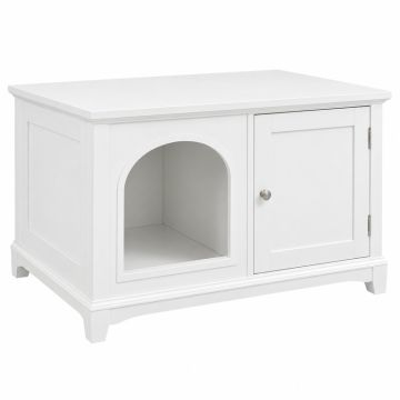 Juniper Dell Empty Furniture-Style Litter Enclosure - White