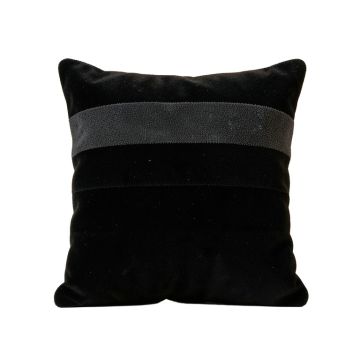 Aspen Branch Filled Accent Pillow - Black