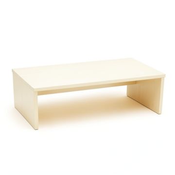 Bay Crest Desktop Monitor Riser - Cream (synthetic illustration; no displayed measurements)