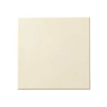 Fern Bend Uninstalled Square Decorative Tile - Ivory