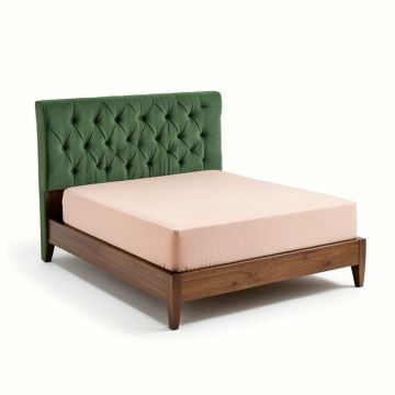 Tianna Solid Wood Tufted And Upholstered Low Profile Standard Bed (synthetic illustration; no displayed measurements)