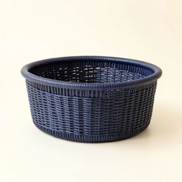 Reed Bend Empty Storage Basket - Navy (synthetic illustration; no displayed measurements)