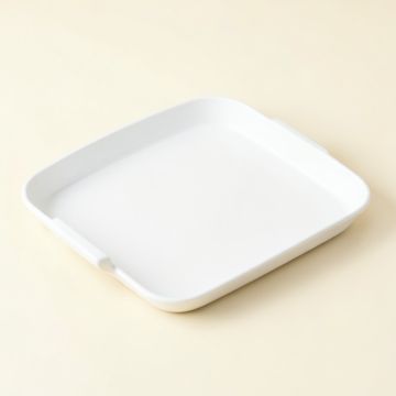 Reed Crossing Serving Tray - White (synthetic illustration; no displayed measurements)
