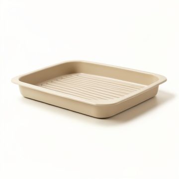 Oak Dale Empty Under-Desk Cable Tray - Beige (synthetic illustration; no displayed measurements)