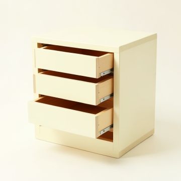 Stone Canyon Small-Parts Storage Drawer Cabinet - Ivory (synthetic illustration; no displayed measurements)