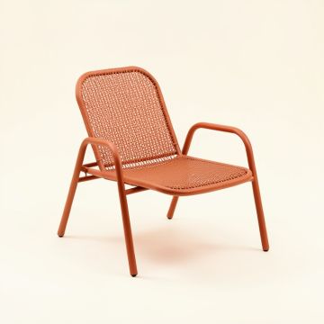 Reed Dale Outdoor Lounge Chair - Terracotta (synthetic illustration; no displayed measurements)
