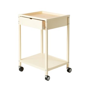 Holly Crest Empty Rolling Workshop Cart - Cream