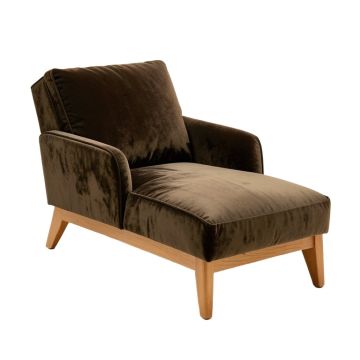 Rosemead Velvet Chaise Lounge