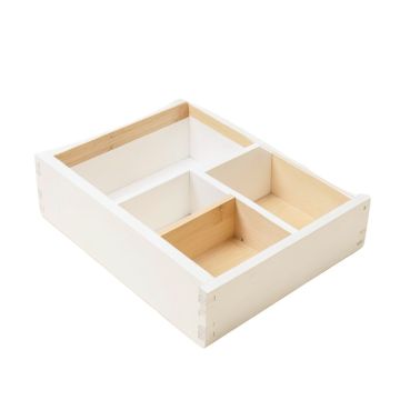 Spruce Arc Empty Pantry Drawer Organizer Insert - White