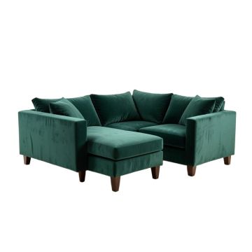 112 '' Wide Velvet Sofa & Chaise
