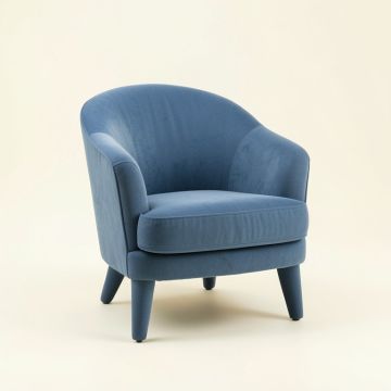 Shore Falls Upholstered Armchair - Blue (synthetic illustration; no displayed measurements)