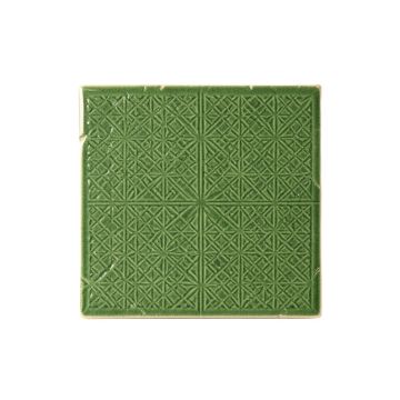 Flint Brook Uninstalled Square Decorative Tile - Green