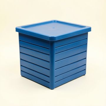 Dune Canyon Closed Outdoor Storage Box - Blue (synthetic illustration; no displayed measurements)