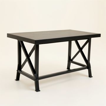 Pine Crest Empty Workshop Workbench - Black (synthetic illustration; no displayed measurements)