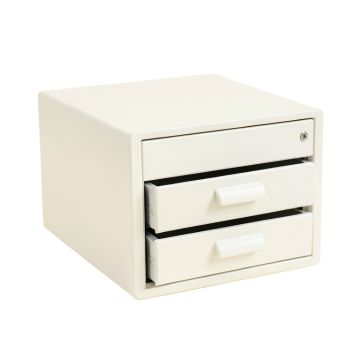 Glen Bridge Small-Parts Storage Drawer Cabinet - White