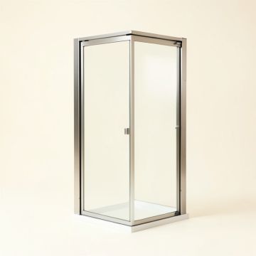 58.5-60 '' W X 62 '' H Double Sliding Semi-Frameless Shower Door (synthetic illustration; no displayed measurements)