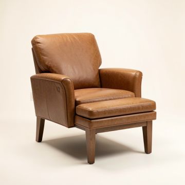 Abarca 33 '' Wide Club Chair And Ottoman (synthetic illustration; no displayed measurements)