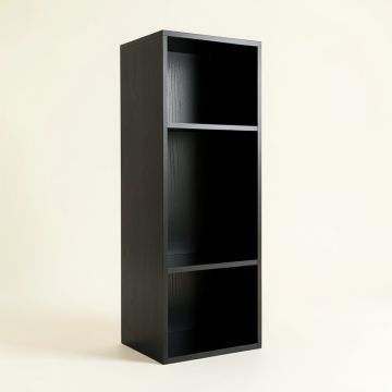 Spruce Canyon Narrow Cubby Tower - Black (synthetic illustration; no displayed measurements)