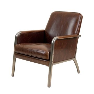 Brindley 31.88 '' Wide Top Grain Leather Armchair
