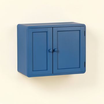 Oak Bridge Wall-Mounted Entry Cabinet - Blue (synthetic illustration; no displayed measurements)
