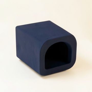 Cedar Falls Wall-Mounted Cat Perch - Navy (synthetic illustration; no displayed measurements)