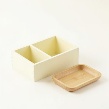 Brook Bridge Empty Coffee-Station Organizer - Ivory (synthetic illustration; no displayed measurements)