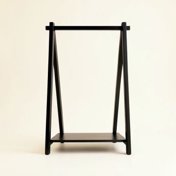 Holly Crest Empty Garment Rack - Black (synthetic illustration; no displayed measurements)