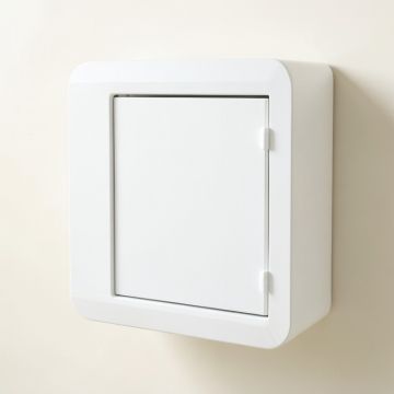 Hazel Brook Wall-Mounted Laundry Cabinet - White (synthetic illustration; no displayed measurements)