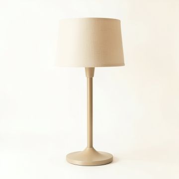 Ridge Bluff Floor Lamp With A Plain Fabric Shade - Beige (synthetic illustration; no displayed measurements)