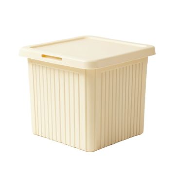 Elm Bluff Closed Outdoor Storage Box - Ivory