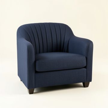 Pine Bend Upholstered Armchair - Navy (synthetic illustration; no displayed measurements)