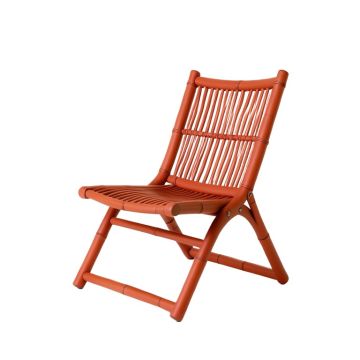 Hazel Bridge Folding Outdoor Chair - Terracotta