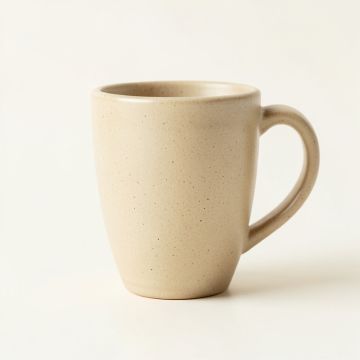 Ridge Crest Ceramic Mug - Beige (synthetic illustration; no displayed measurements)