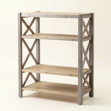 Clay Brook Empty Seed-Starting Shelving Unit Without Lights - Gray (synthetic illustration; no displayed measurements)