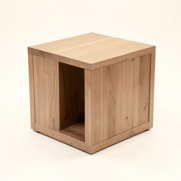 Athena Solid Wood End Table With Storage (synthetic illustration; no displayed measurements)