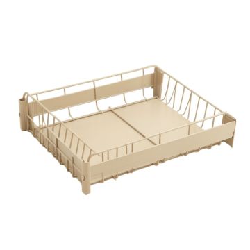 Dune Fold Empty Under-Desk Cable Tray - Beige (synthetic illustration; no displayed measurements)