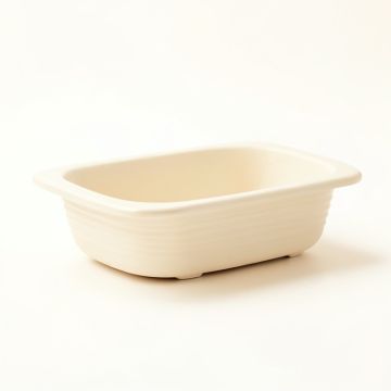 Birch Dell Empty Railing Planter With Integral Brackets - Cream (synthetic illustration; no displayed measurements)